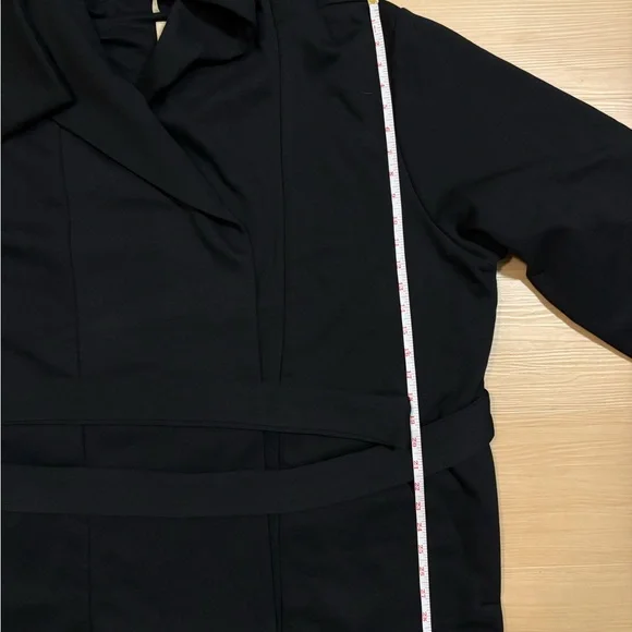 Viral GAP x BÉIS Collab Black Oversized Blanket Jacket Belted Coat L/XL - Picture 9 of 11